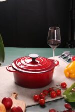 Enamel cast iron hat pot stock pot iron stew pot universal - Image 4