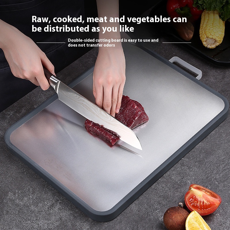 149267c9-9584-4489-8694-08e6f1d2d777_trans.jpeg Antibacterial Cutting Board 304 Stainless Steel Chopping Board Kitchen - Image 1