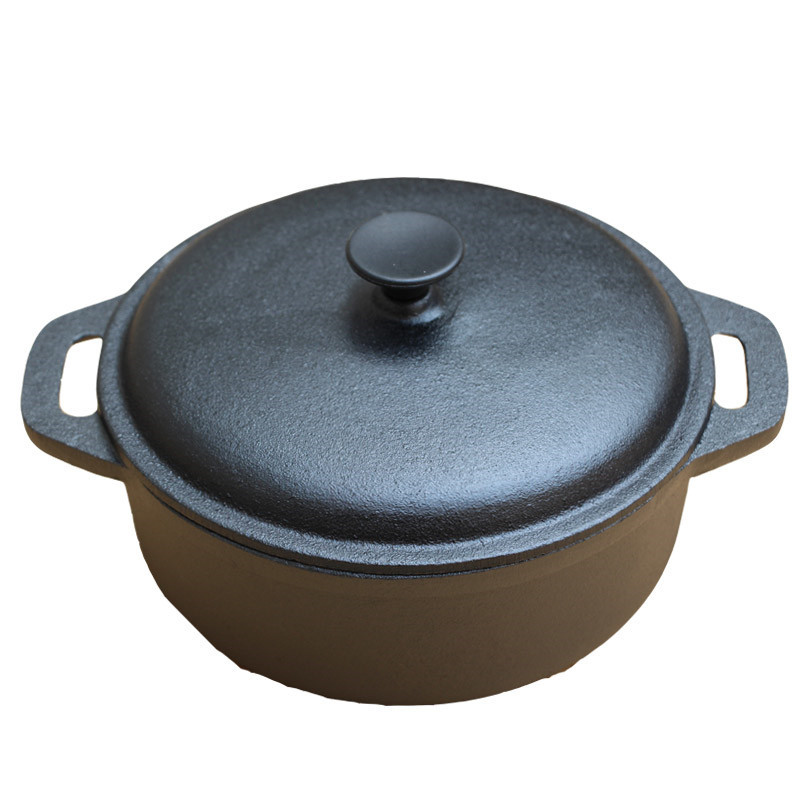 1613995112004.jpg Export Cast Iron Pot Clay Pot Rice Casserole Stew Pot - Image 1