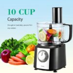 Multifunctional 600W 10Cup Classic Compact Food Processor Chef Machine Mixer Blender - Image 2