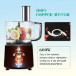 Multifunctional 600W 10Cup Classic Compact Food Processor Chef Machine Mixer Blender - Image 5