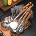 Stainless Steel Spatula Perforated Ladle Meal Spoon Stir-fry - Image 2