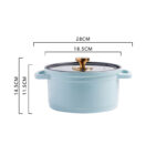 Nordic Ceramic Large-capacity Color Glaze Porridge Chicken Stock Pot - Image 6