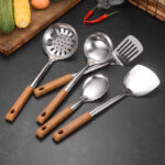 Stainless Steel Spatula Perforated Ladle Meal Spoon Stir-fry - Image 3