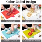 4-piece Cutting Board Set With Anti-slip Index And Support - Image 7