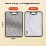 Antibacterial Cutting Board 304 Stainless Steel Chopping Board Kitchen - Image 4